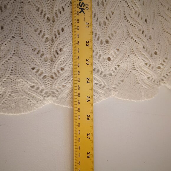 Talbots Ladies Size Medium Button Closure Beige Long Sleeve Cardigan - Picture 9 of 9